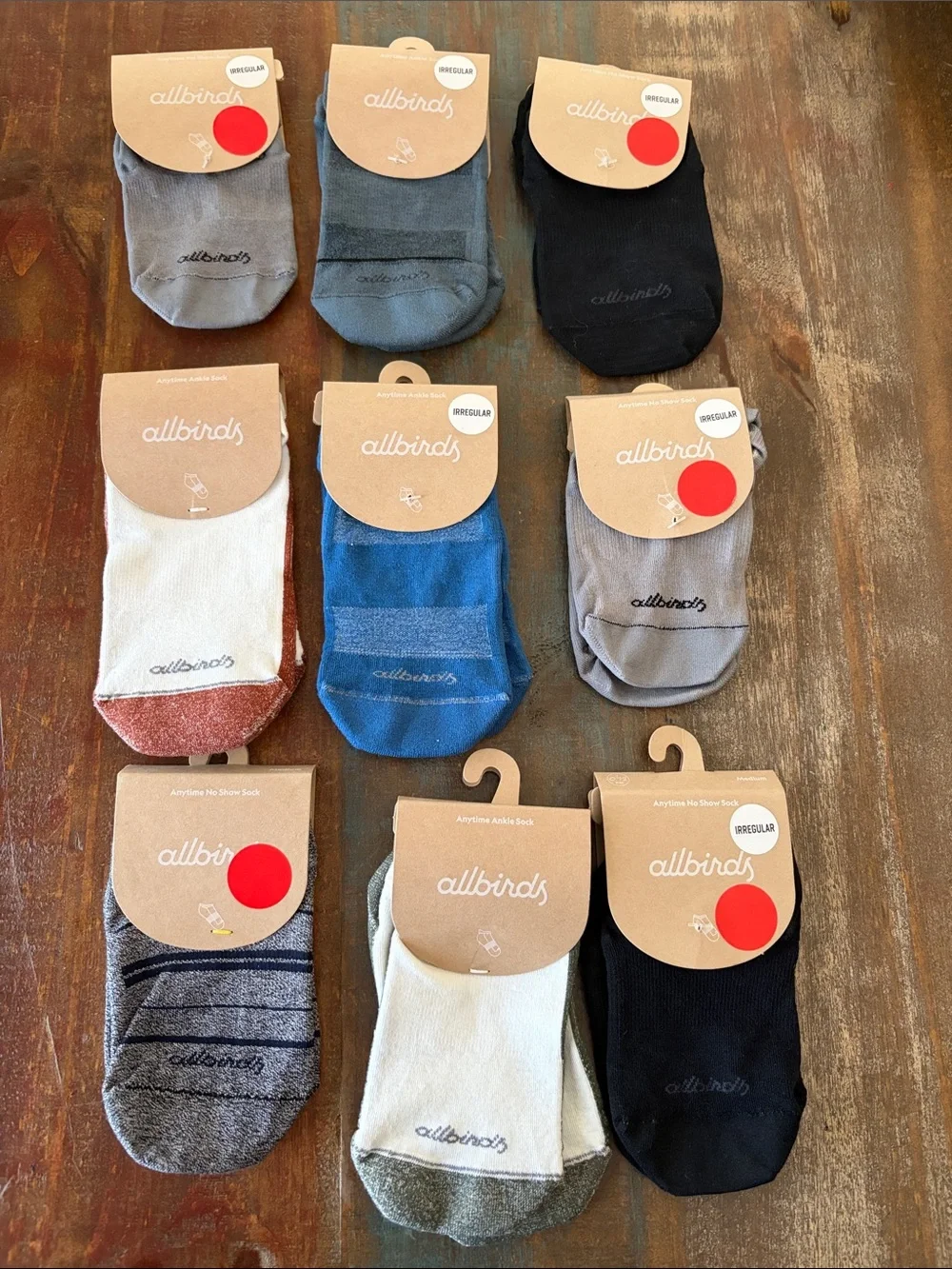 NWT Allbirds Assorted No-Show Socks - Multiple Colors Bundle